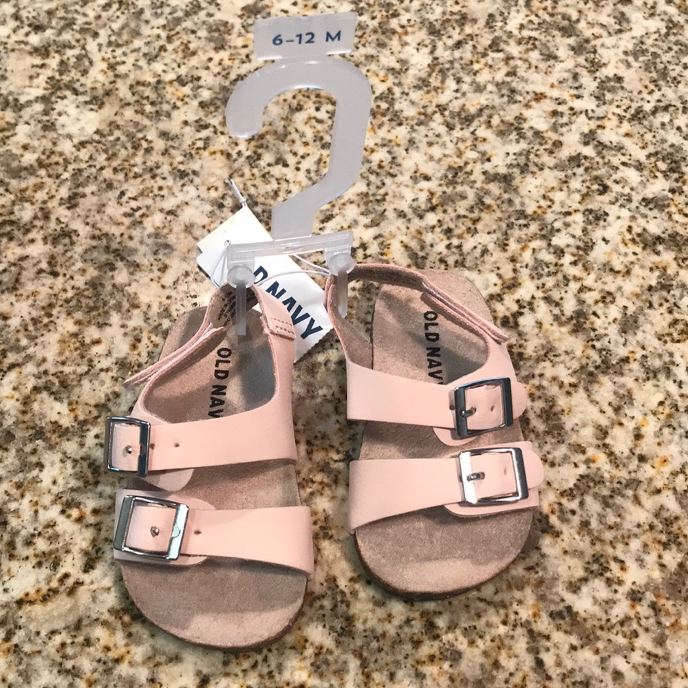 Pink Summer Birkenstocks (6-12mos) *NEVER WORN*